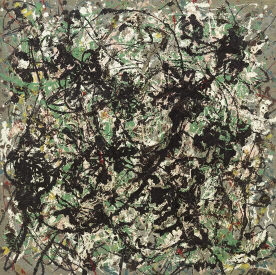 洛杉矶郡立艺术博物馆（Lacma）展出的杰克逊·波洛克的作品No.15。© Pollock-Krasner Foundation / Artists Rights Society (ARS)， New York