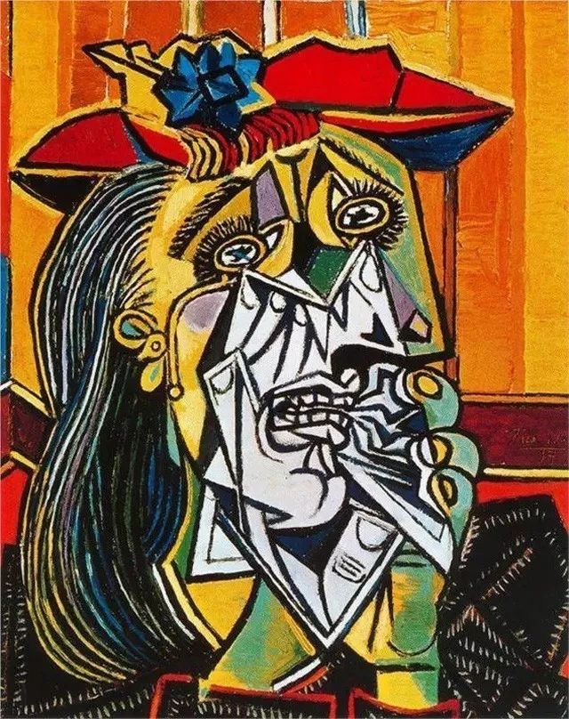 毕加索，《哭泣的女人》
