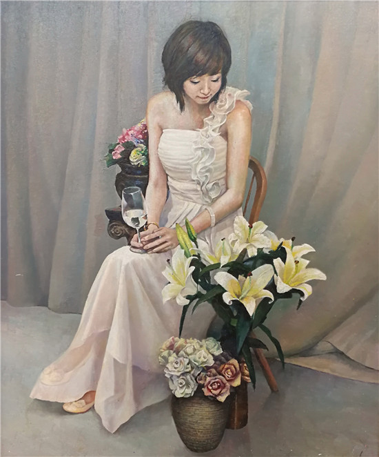 金业雄《伴娘》   100x120cm.jpg